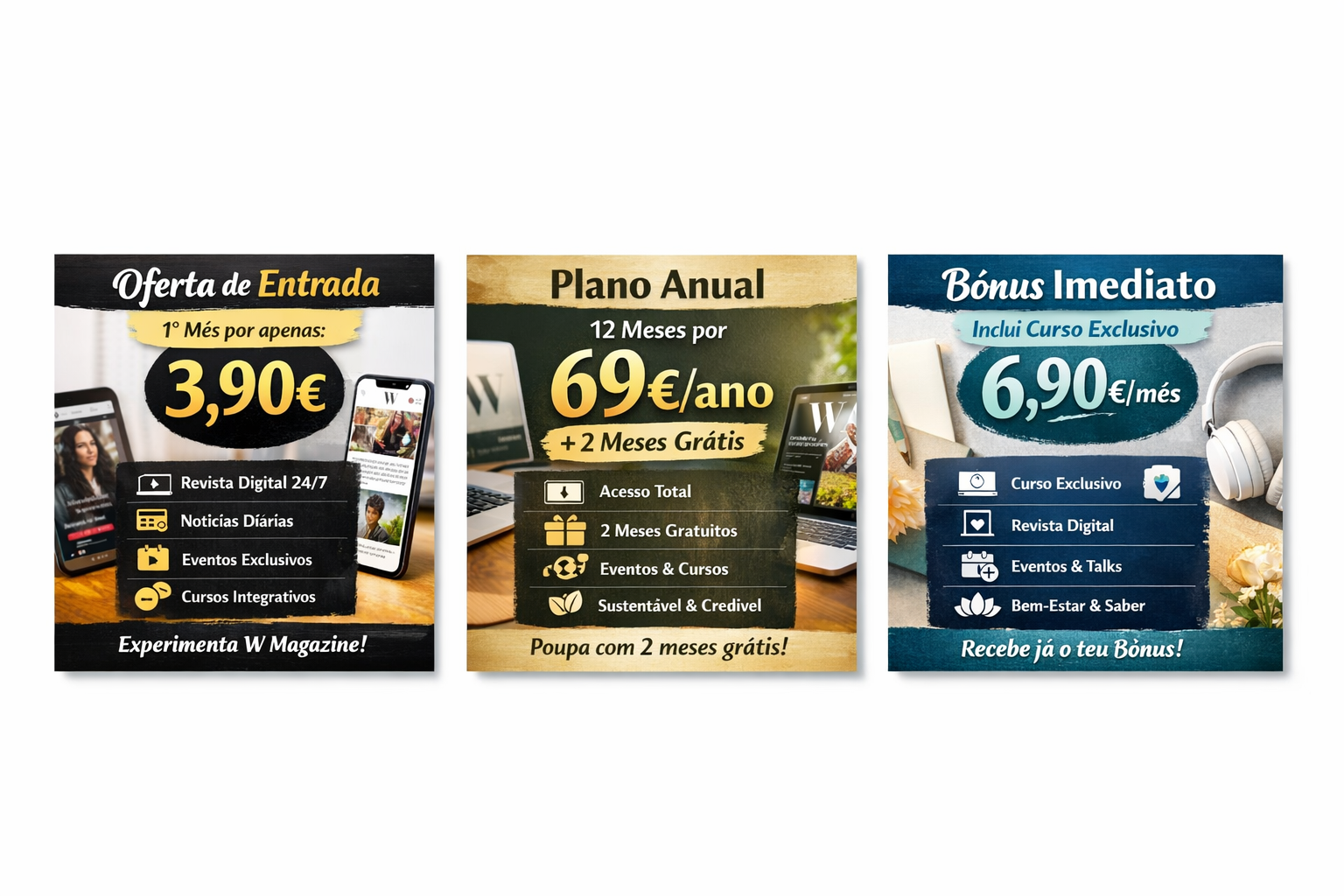 assinatura ©w magazine – oferta de entrada (primeiro mês 3,90€)